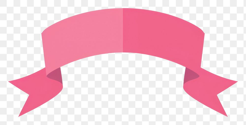 PNG Pink ribbon banner furniture symbol logo.