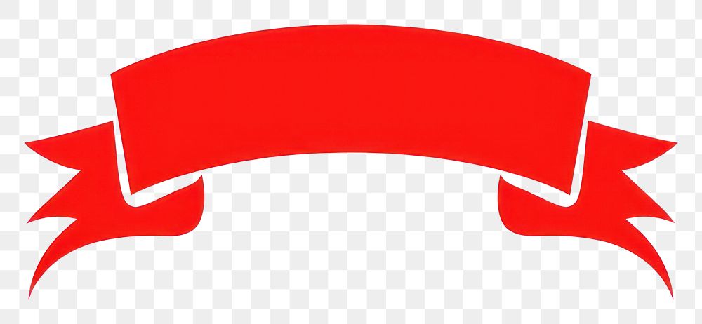 PNG Red ribbon banner ketchup symbol logo.