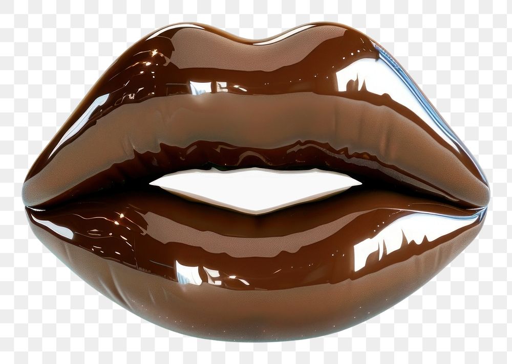 PNG Brown mouth chocolate white background confectionery.