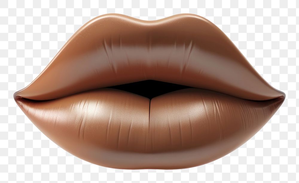 PNG Brown mouth lip white background simplicity.