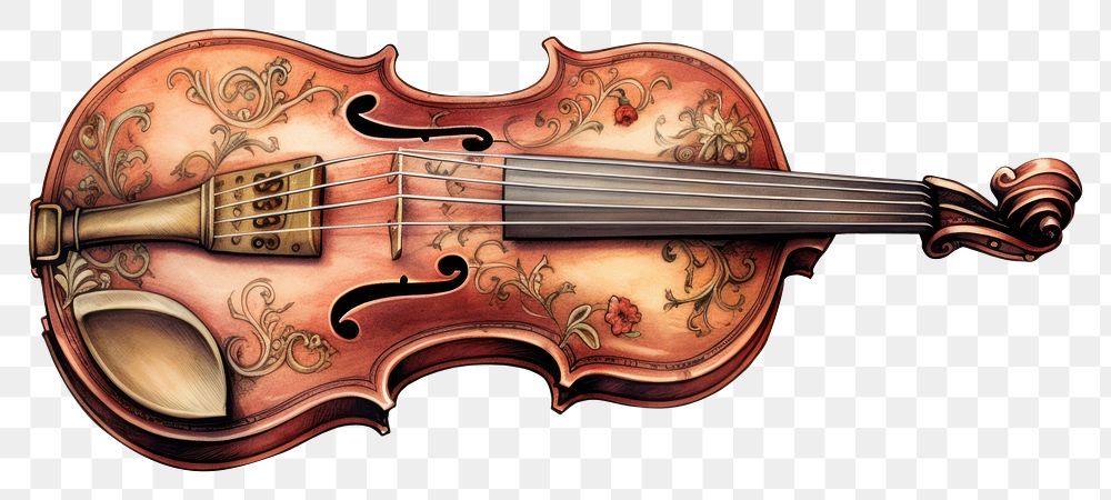 PNG  Violin fiddle viola musical instrument.