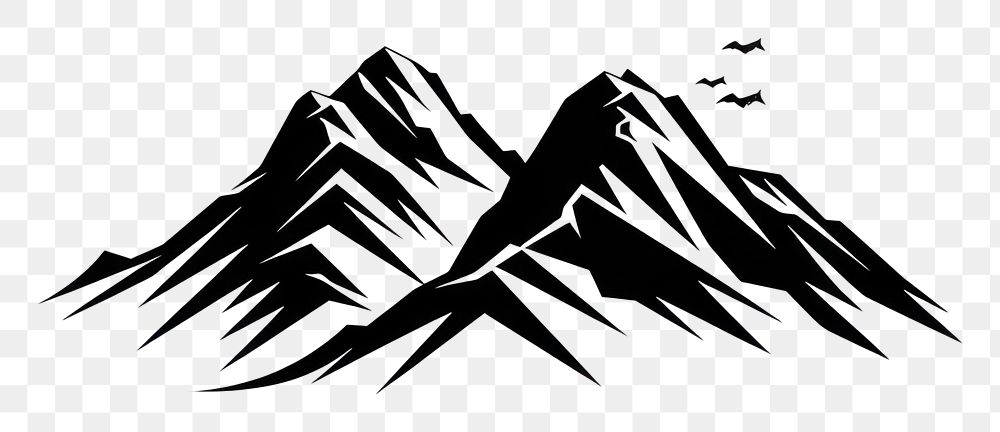PNG Black minimalist andes mountain logo design drawing tranquility monochrome