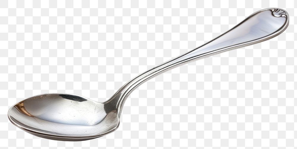 PNG Silver spoon silver ladle white background.
