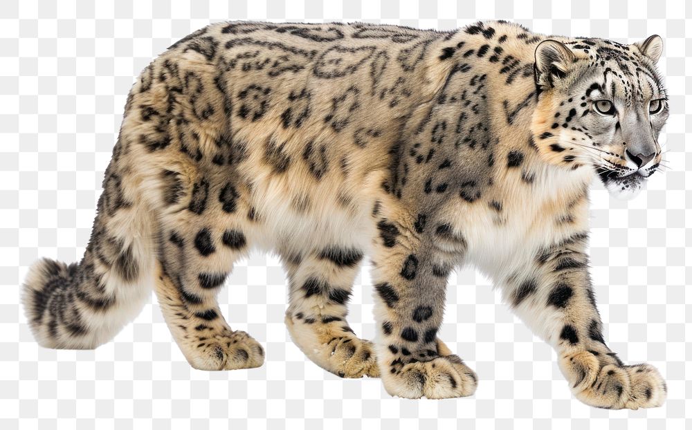 PNG Snow leopard wildlife panther animal.