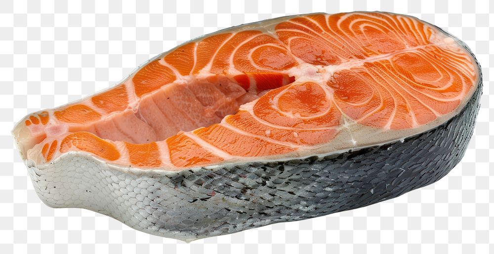 PNG Salmon fresh raw fish seafood.
