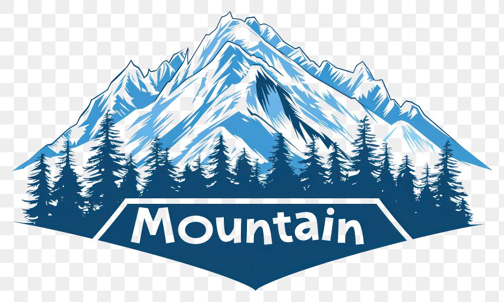 PNG Mountain logo blackboard outdoors scenery.
