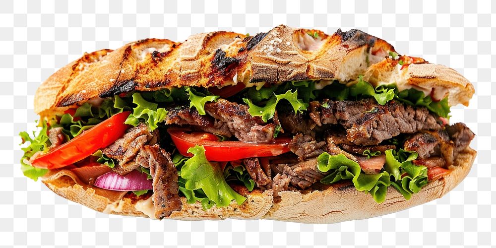 PNG Kebab sandwich bread lunch food.
