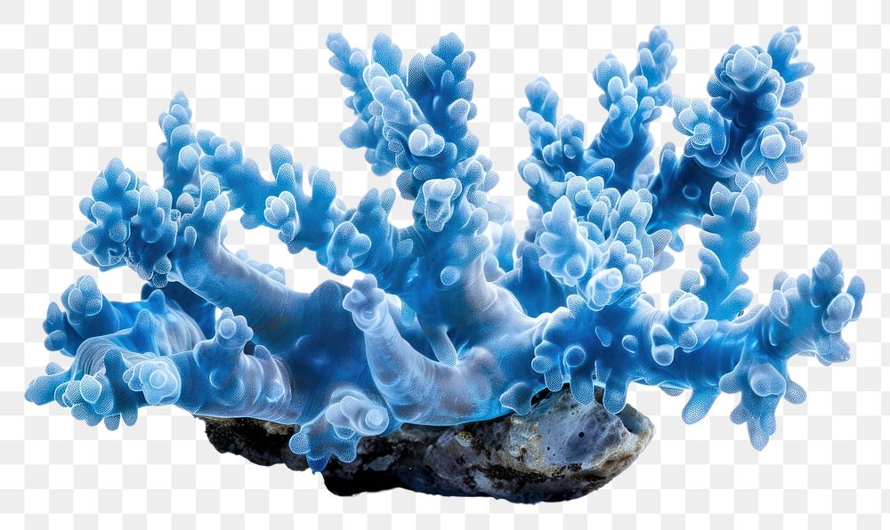 PNG A blue coral outdoors mineral animal