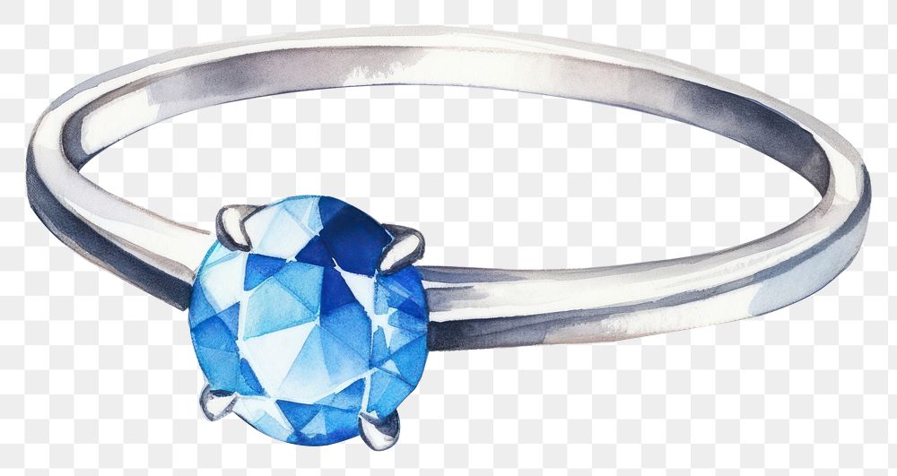 PNG Diamond ring gemstone jewelry. AI generated Image by rawpixel.