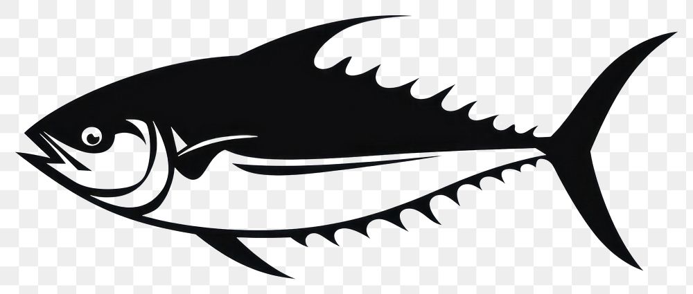 PNG Tuna fish silhouette clip art animal shark monochrome.