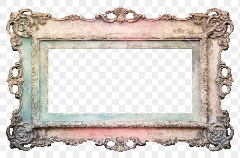 PNG Vintage frame of ribbobs white background architecture rectangle.