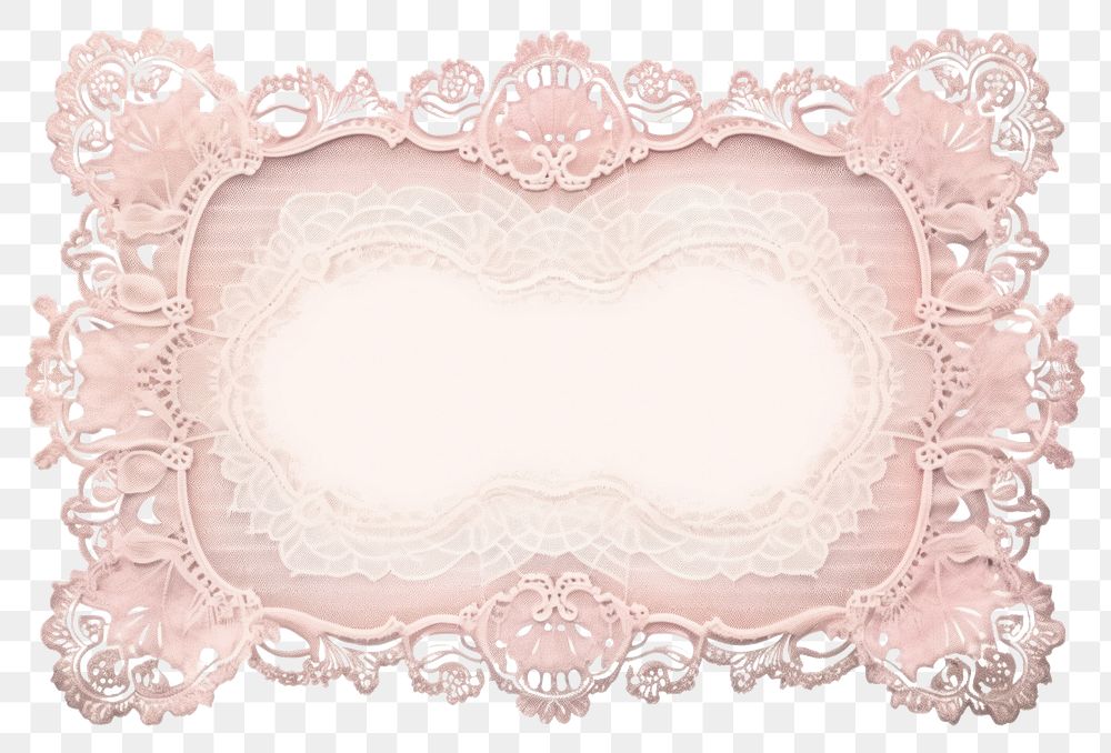 PNG Vintage frame lace backgrounds paper white background