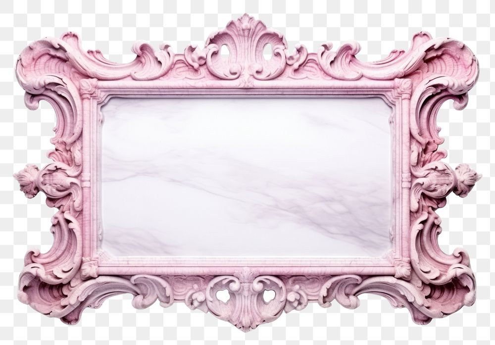 PNG Vintage frame pink marble white background architecture rectangle.