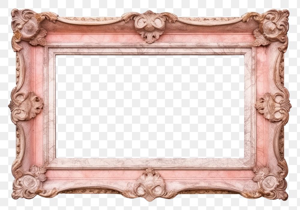 PNG Vintage frame pink marble backgrounds white background architecture