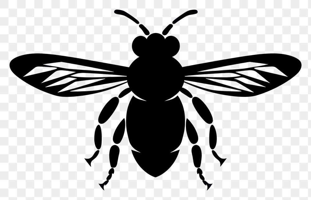 PNG Wasp Silhouette clip art silhouette insect animal.