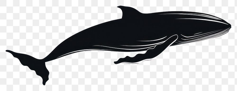 PNG Whale silhouette clip art whale animal mammal.