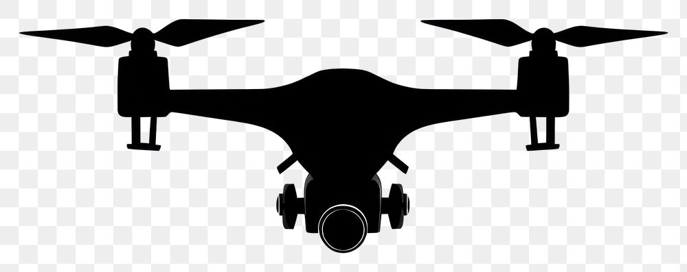 PNG Drone silhouette clip art aircraft vehicle drone.