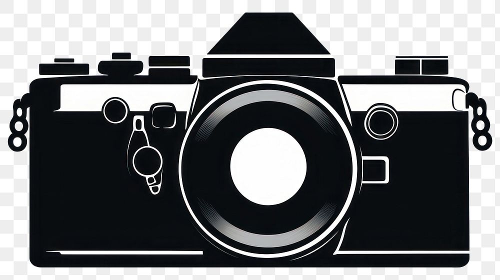 PNG Camera silhouette clip art white background photographing electronics.