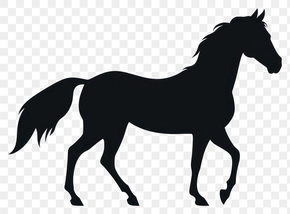 PNG Equestrian silhouette clip art animal mammal horse.
