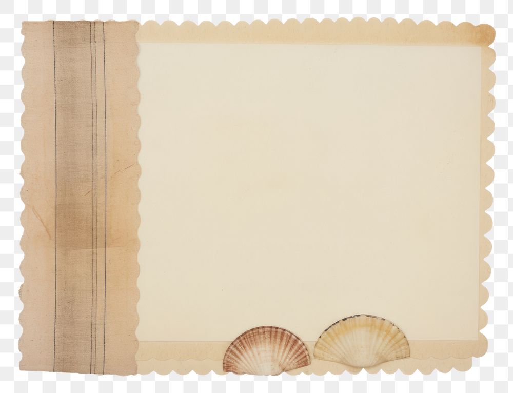 PNG Shell ephemera collage invertebrate letterbox seashell.