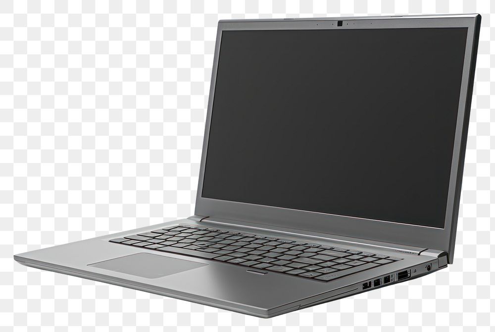 PNG Laptop computer white background portability.