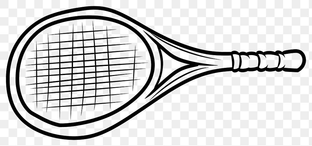 PNG Easy doodle drawing tennis racket sports tennis racket.