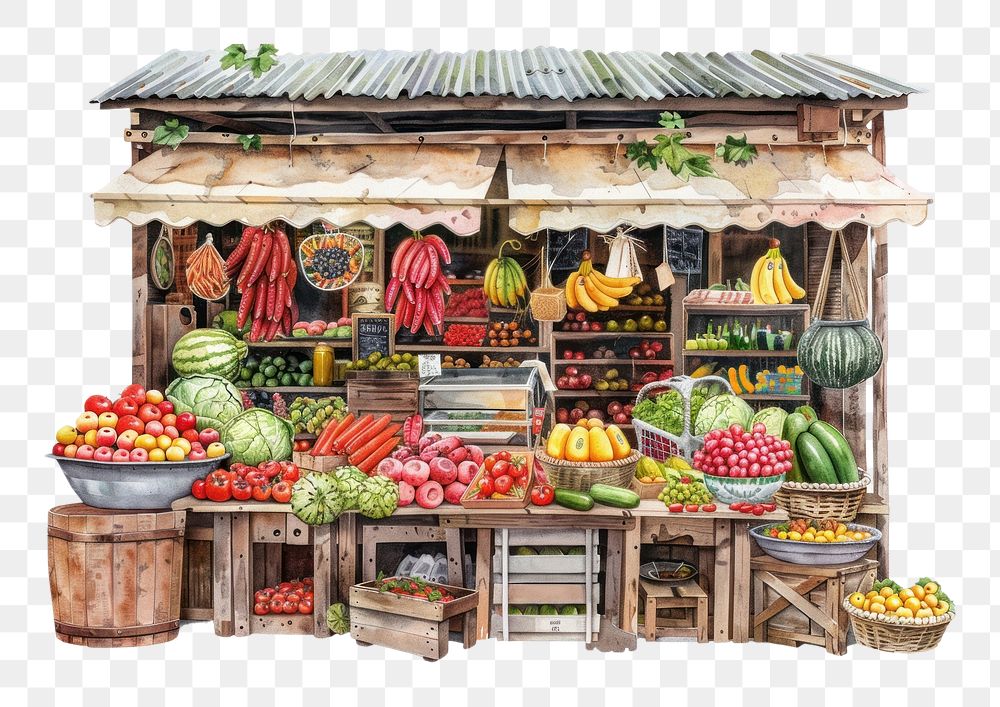 PNG Food Market market food produce.