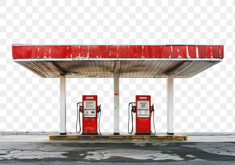 PNG Gas station gas station machine pump.