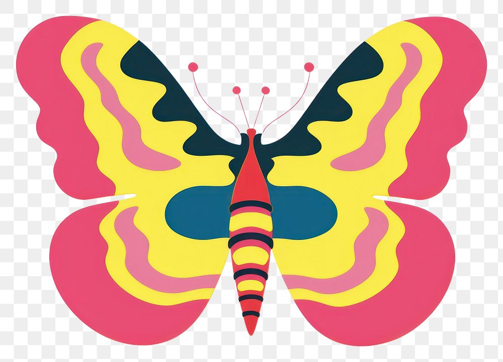PNG A vector graphic of butterfly invertebrate animal insect.
