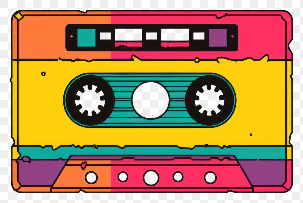 PNG A vector graphic of cassette tape first aid.