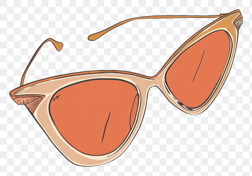 PNG Minimalist symmetrical sunglasses accessories accessory.