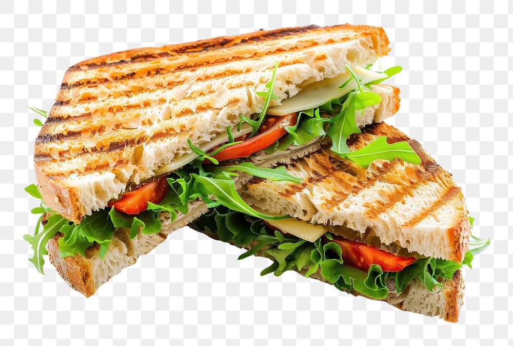 PNG Panini sandwich vegetable produce lunch