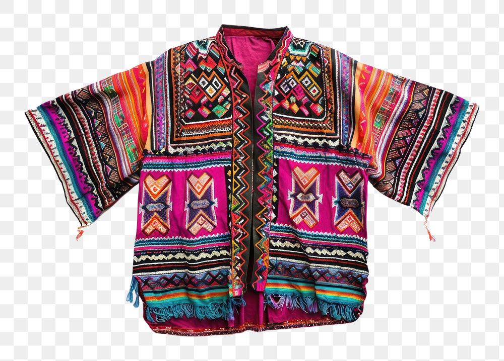 PNG  Traditional guatemalan shirt beachwear clothing knitwear.