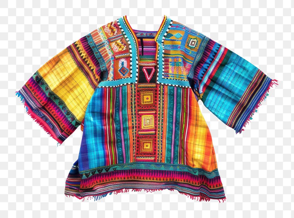 PNG  Traditional guatemalan shirt clothing apparel blouse.