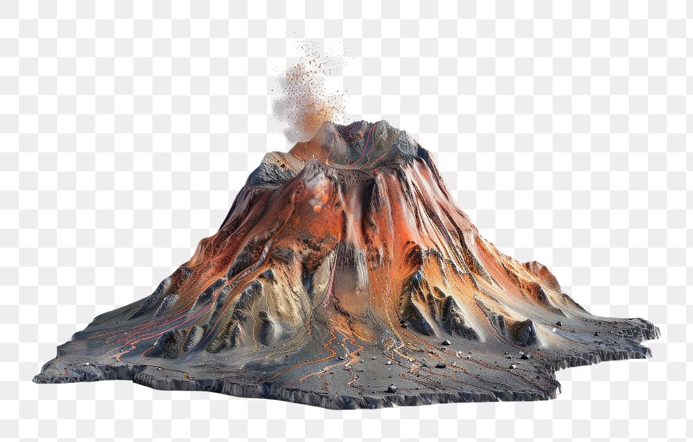 PNG  Volcano santa maria mountain outdoors eruption.