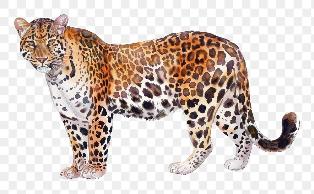 PNG  Leopard wildlife panther animal.