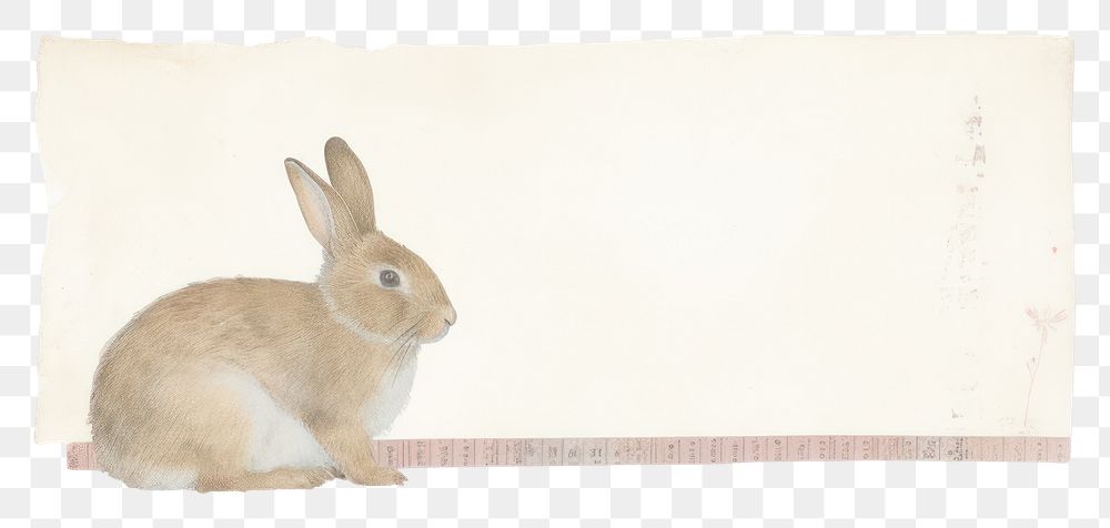 PNG  Bunny ephemera animal mammal rabbit.