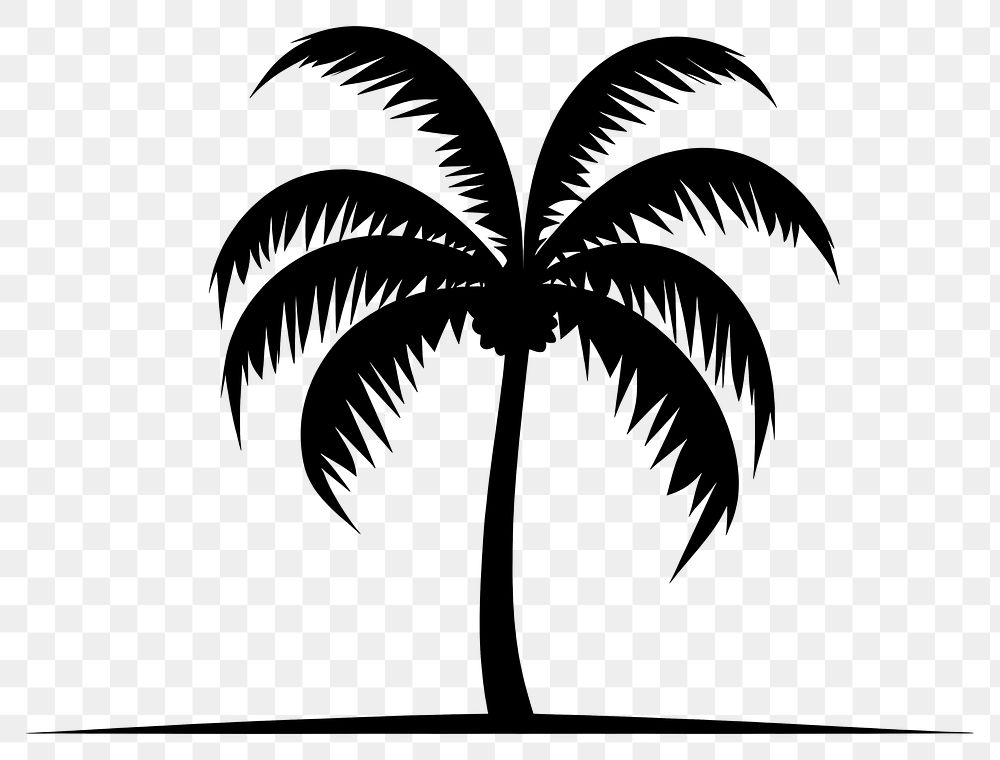PNG  Palm tree silhouette arecaceae animal.