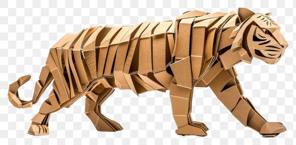 PNG Tiger cardboard paper weaponry.