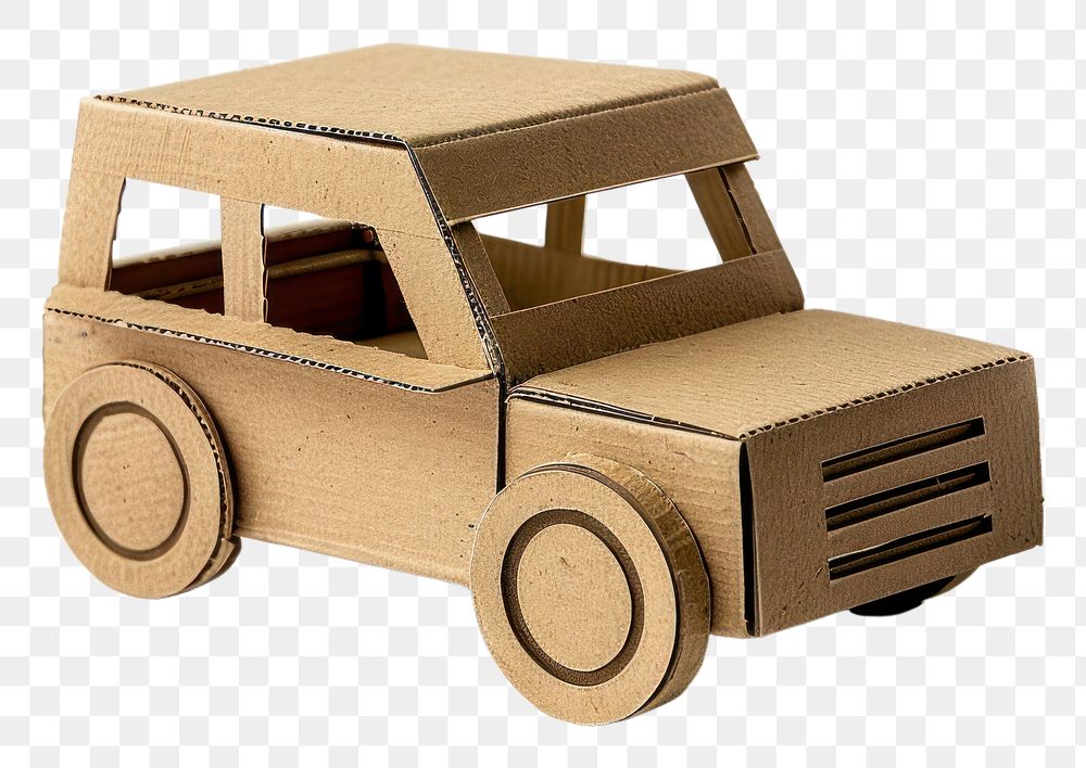 PNG Car cardboard transportation automobile.