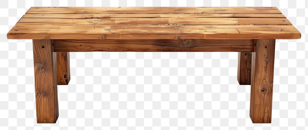 PNG  Wooden table furniture hardwood bench.