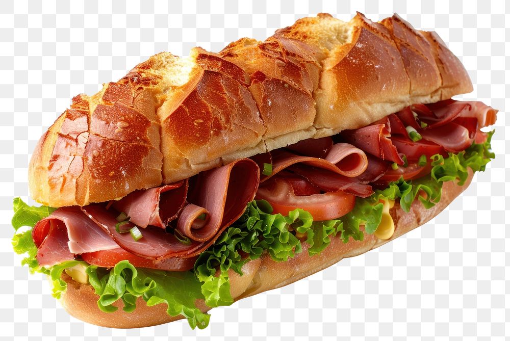 PNG  Big sandwich lunch bread food.