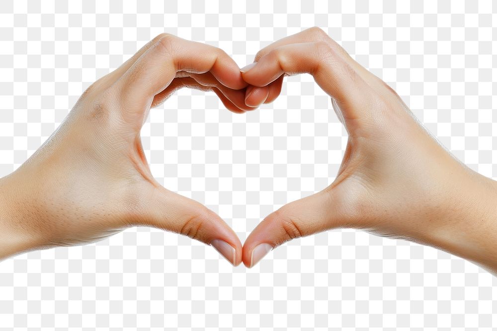 PNG Heart Shape Hands medication symbol person.