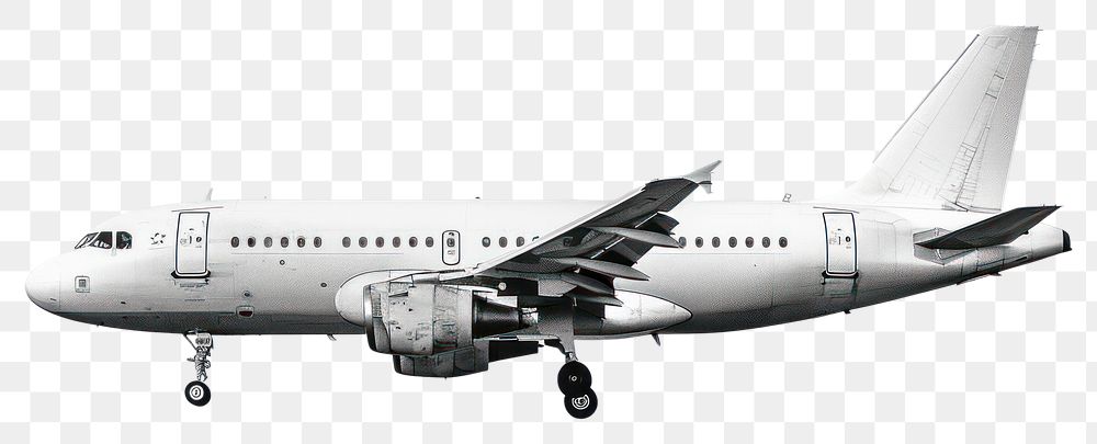 PNG  Jet airplane landing transportation aircraft airliner.