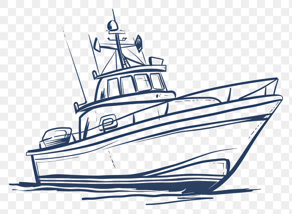 PNG Ship sketch transportation illustrated.