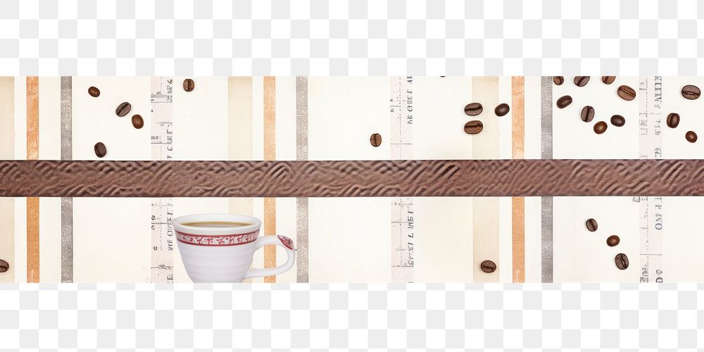PNG Coffee cup backgrounds pattern.