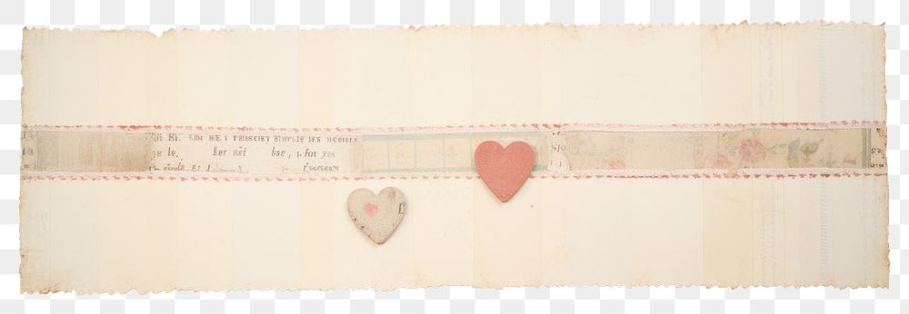 PNG Heart ephemera paper text old.