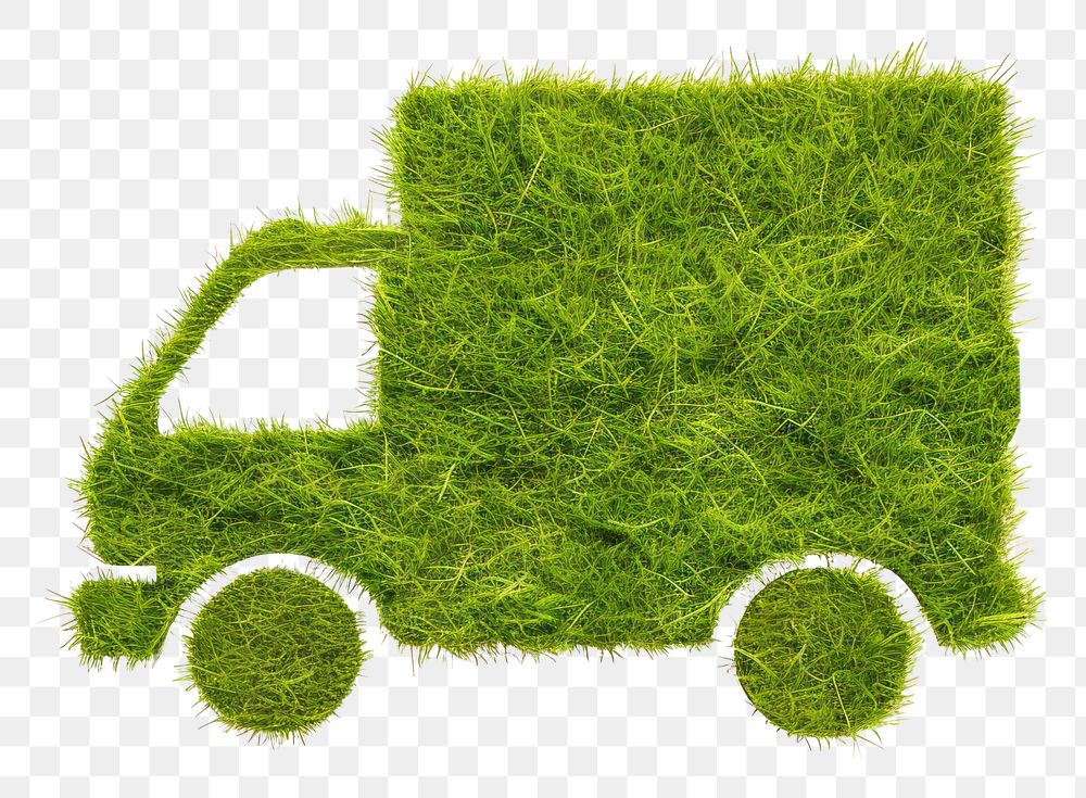 PNG Truck shape lawn grass green sports.