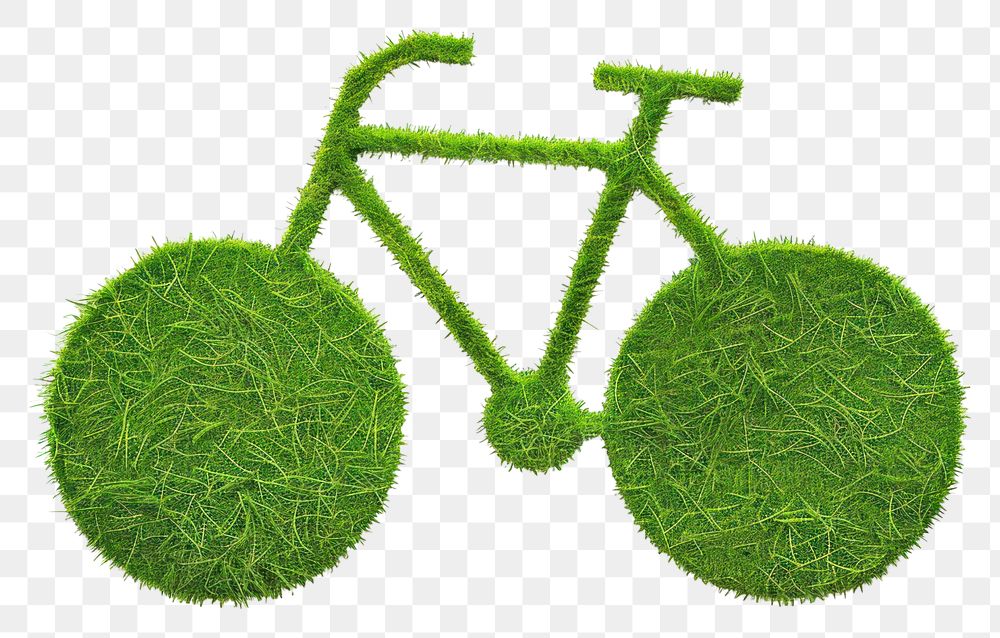 PNG Bicycle shape lawn grass transportation accessories.