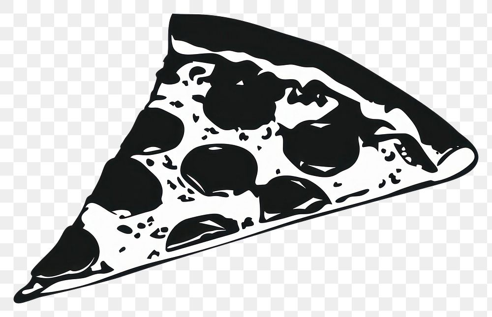 PNG A slice of pizza silhouette accessories accessory headband.